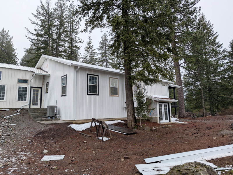 Home addition exterior with new siding in Rathdrum, Idaho